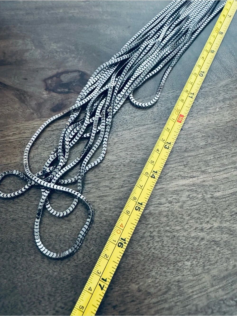 Waterfall Long Chain Statement Necklace - Picture 3 of 4